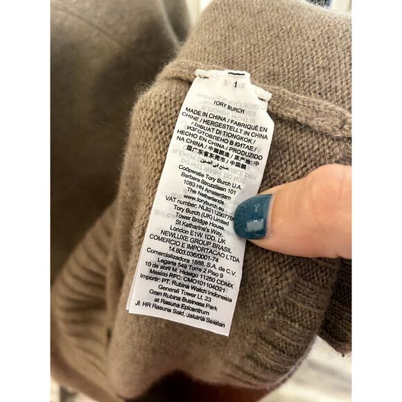 Tory Burch Cashmere Turtleneck Sweater size L large - Picture 4 of 6